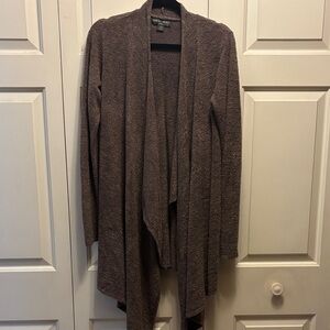 Barefoot Dreams Chocolate Open Front Cardigan
